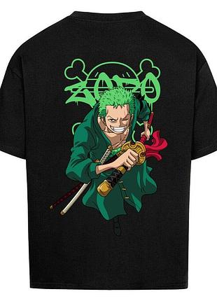 Футболка черная loys one piece x roronoa zoro bounty