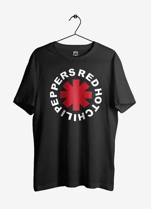 Чорна футболка loys red hot chili peppers чорні футболки унісекс ред хот чилі пеперс l