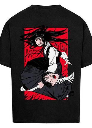 Футболка loys с принтом y2k chainsaw man x asa mitaka l