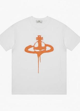 Футболка loys vivienne westwood вивьен вествуд белая новая качественная 100% хлопок xs