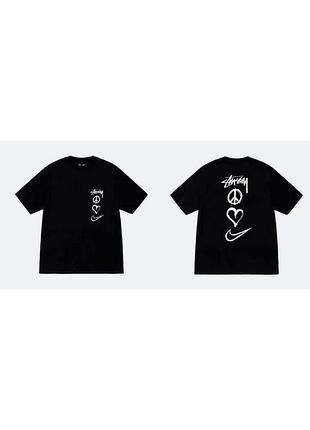 Футболка loys stussy стусси черная новая качественная футболка loys из 100% хлопка xs