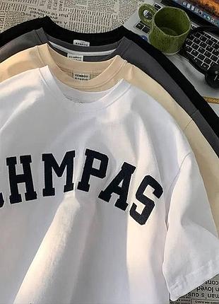 Жіноча футболка loys з написом chmpas білий m