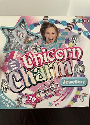 Набір для творчості craftbox cb806 unicorn charm jewellery craft set, призначений для створення власних прикрас
