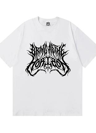 Біла футболка loys bring me the horizon унісекс s