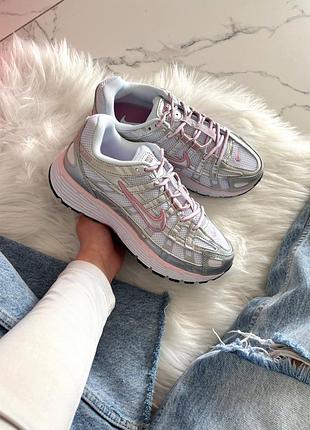 Nike p-6000 white elemental pink