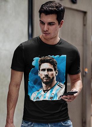 Футболка loys унисекс lionel messi (fc argentina) черный xl