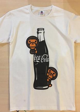 Футболка bape by a bathing ape coca-cola мужская xxl