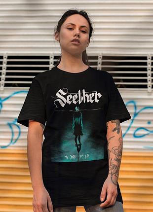 Футболка loys seether (the surface seems so far) черный xs