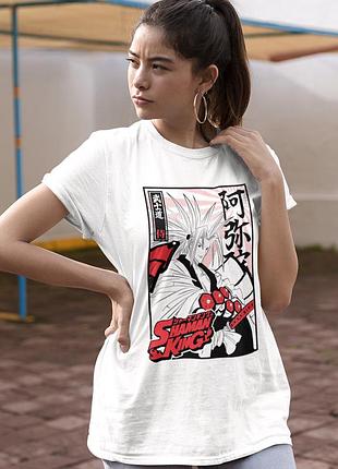 Футболка loys shaman king (yoh asakura wht) белый xs
