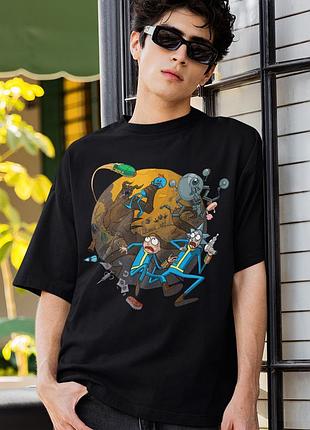 Футболка loys унисекс rick and morty (planet) черный xs