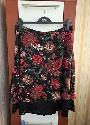 Брендовая, невероятной красоты юбка от taifun collection, р.м