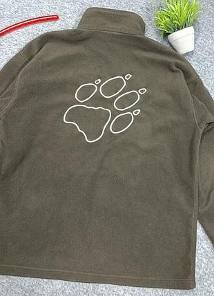 Флиска jack wolfskin толстовка хаки цвет xl размер