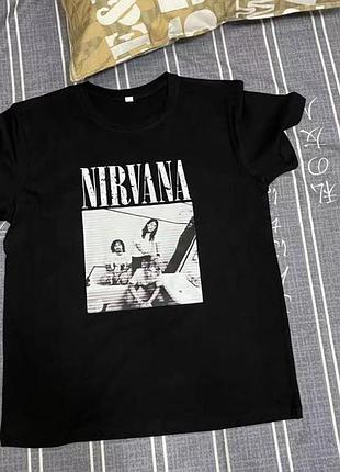 Футболка loys с принтом рок nirvana white print l
