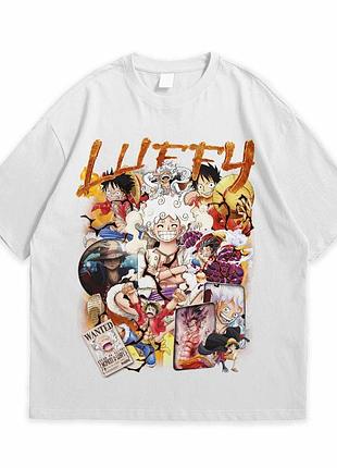 Футболка loys с принтом one piece monkey d. luffy белый s