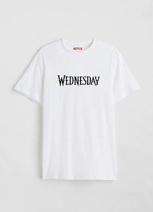 Біла футболка loys wednesday футболки венсдей уенздей xxl