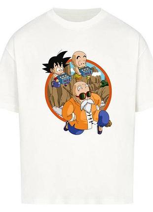 Футболка loys з принтом y2k dragon ball x muten roshi workout xs
