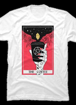 Повсякденна футболка loys з принтом tarot card the coffee xs
