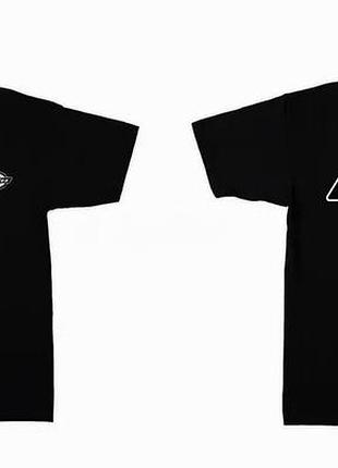 Чорна футболка loys dickies two sides logo футболки дікіс унісекс чоловіча жіноча xs