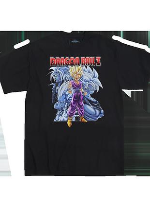 Футболка чорна loys dragon ball z saiyans gohan