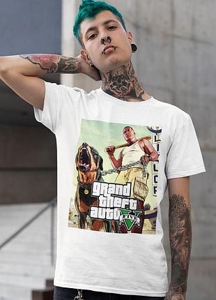 Футболка loys унисекс grand theft auto (gta five v wht) белый xs