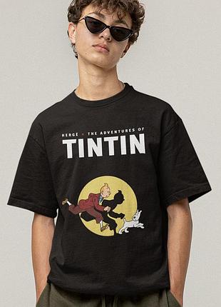 Футболка loys унисекс tin tin (herge the adventures of tin tin) черный xs