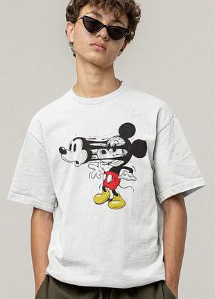 Футболка loys унисекс mickey mouse (face off wht) белый xs