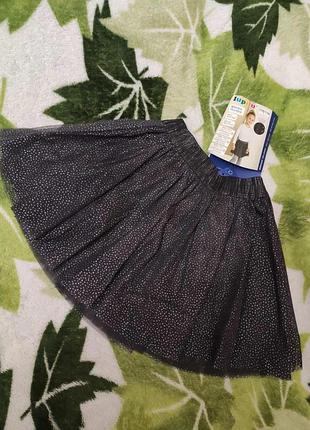 Юбка четырехслойная блестки lupilu