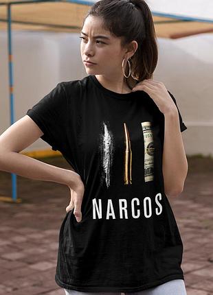 Футболка loys narcos (cocaine bullet money) черный s