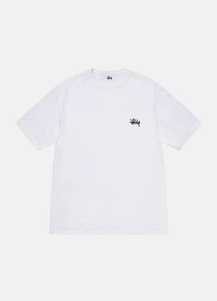 Біла футболка loys stussy вишивка унісекс футболки стасі стуссі xs