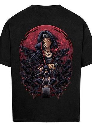 Футболка loys с принтом y2k itachi x crows x premium s