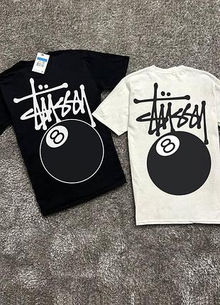 Футболка loys stussy 8 ball tee белый l