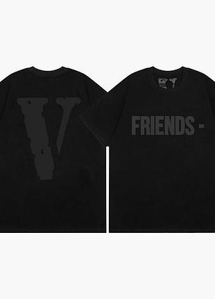 Футболка loys vlone влон черная новый качественный хлопок 100% очень хорошее качество xs