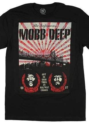 Футболка чорна mobb deep halfway crooks t-shirt black xxl