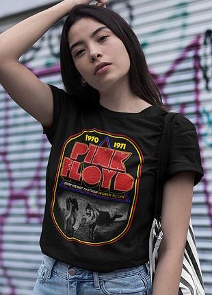 Футболка loys pink floyd (atom heart mother world tour) черный xs