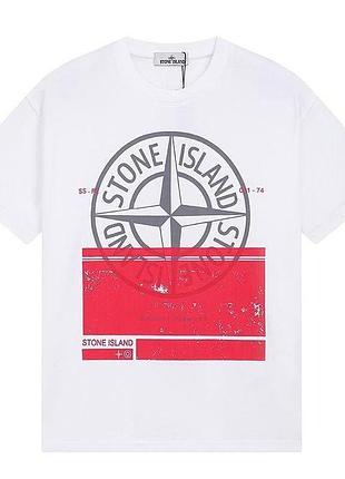 Футболка loys stone island стон айленд чорна чудова якість 100% бавовна l