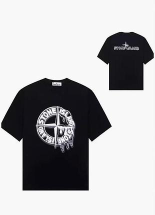 Футболка loys stone island стон айленд черная новая футболка loys из 100% бавовны отличного качества m