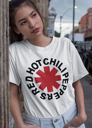Футболка loys red hot chili peppers (logo wht) білий s