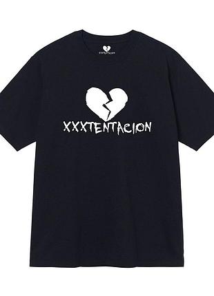Чорна футболка loys xxxtentacion чорні футболки унісекс xs