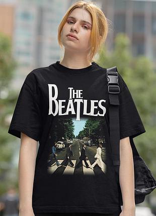 Футболка loys the beatles (abbey road) чорний xxl