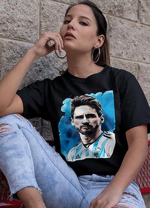 Футболка loys lionel messi (fc argentina) чорний xs
