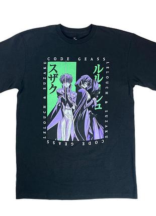 Футболка черная loys анимэ code geass - lelouch suzaku xxl