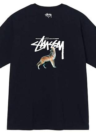 Футболка loys stussy wolf vintage ступи лого l