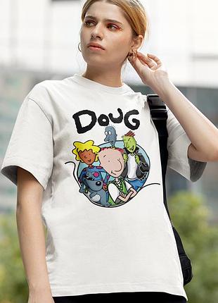 Футболка loys doug (characters wht) белый xs