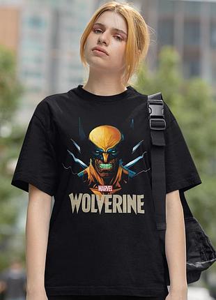Футболка loys marvel (wolverine) черный xs