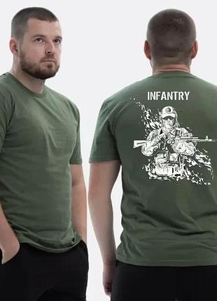 Футболка loys зсу с принтом infantry военный в балаклава с автоматом s