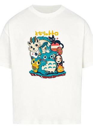 Футболка loys з принтом y2k chibi x ghibli spirits xs