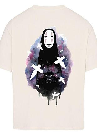 Футболка бежевая loys spirited away x no face