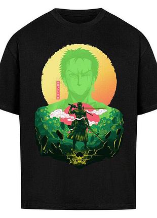Футболка черная loys roronoa zoro