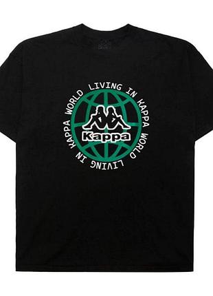 Футболка loys kappa каппа черная очень хорошее качество 100% хлопок s
