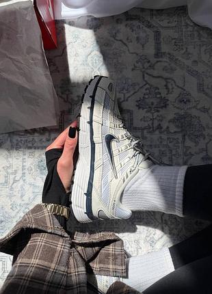 Женские кроссовки найк стильные красивые nike p-6000 phantom white obsidian 41